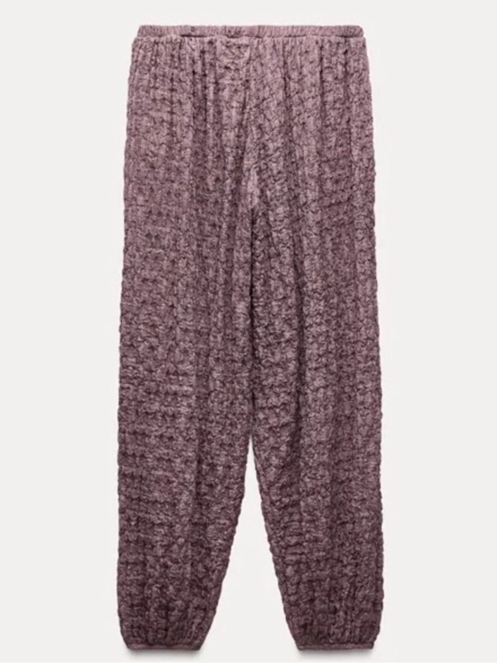 Zara Purple Textured  Balloon Pants